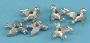 Dollhouse Miniature Bird Tree Ornament 6Pcs.